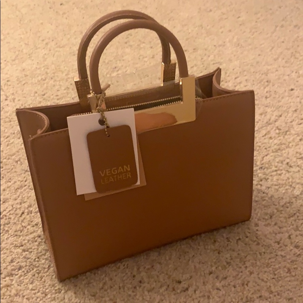 Tan handbag